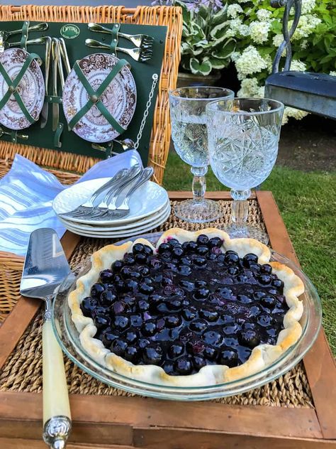 Fresh and Easiest Ever Open Face Blueberry Pie - 31 Daily Good Foods To Make, Easy Blueberry Pie, Fresh Blueberry Pie, French Pastries Recipes, Blueberry Biscuits, 31 Daily, Pie And Tart, My First Thanksgiving, Dessert Design