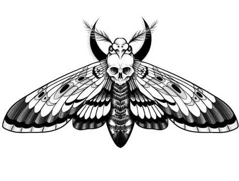 Tattoo Design Drawings Dark, Tattoo Ideas Female Dark, Sketches Creepy, Clothing Doodles, Dark Tattoos Creepy Beautiful, Tattoo Elements, Wing Tattoos, Moth Drawing, Easy Tattoo