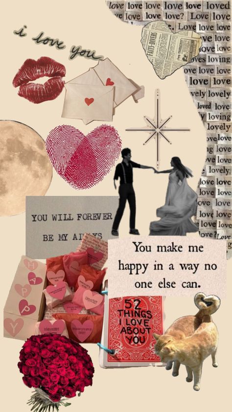 💗 Love Journal Aesthetic, Love Letter Collage, Collage Romance, Couples Collage, Paper App, Bulletin Journal, Love Collage, Collage Scrapbook, Y2k Pink