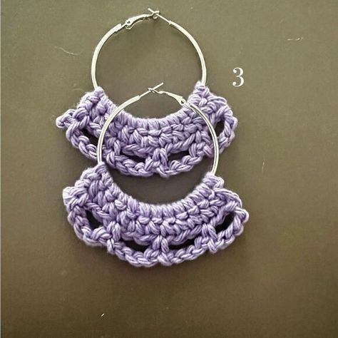 Lavender color Crochet Earrings Crochet Jewelry Necklace, Star Cartilage Earring, Disney Earrings, Dog Earrings, Evil Eye Earrings, Heart Shaped Earrings, Stud Jewelry, Statement Drop Earrings, Small Earrings Studs