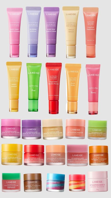 laneige #laneige #lip #laneigelipmask #beauty #makeup #fyp Lanage Lip Set, Laneige Lip Sleeping Mask Flavors, Laneige Lip Set, Skin Care Laneige, Laneige Cotton Candy, Lanage Lip Products, Lange Lip Mask, Laneige Lip Gloss, Sephora Laneige