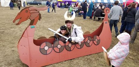 Diy Viking Ship Cardboard, Cardboard Viking Ship, Viking Ship Head, Viking Ship Craft, Viking Ship Drawing, Vikings Ks2, Ship Cardboard, Cardboard Sled, Vikings For Kids