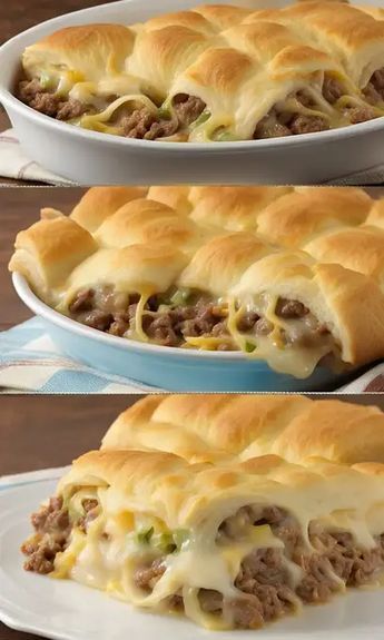 Ultimate Runza Casserole: A Family Favorite Recipe! Runzas Recipe, Runza Recipe, Runza Casserole, Crescent Roll Recipes Dinner, Hamburger Dishes, Ground Beef Casserole Recipes, Crescent Recipes, Beef Casserole Recipes, Ground Beef Casserole