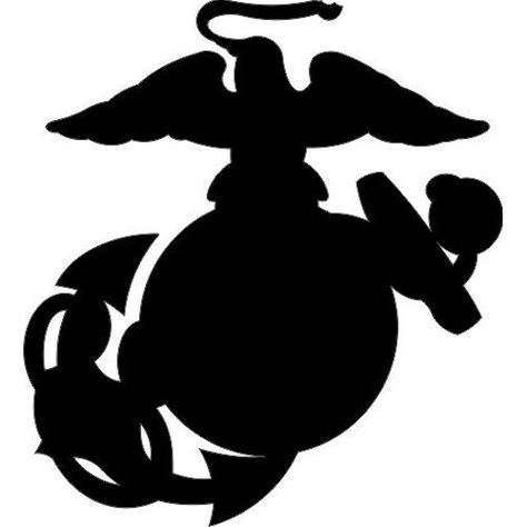 United States Marine Corps Eagle Globe Anchor Silhouette Marine Corps Symbol, Usmc Girlfriend, Anchor Silhouette, Usmc Love, Marine Corps Emblem, Eagle Globe Anchor, Usmc Wife, Marine Love, Once A Marine