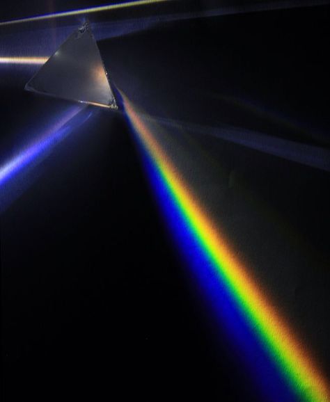 Before Isaac Newton, it was believed that white light was colorless, and that the prism itself produced the color. Newton's experiments demonstrated that all the colors already existed in the light in a heterogeneous fashion, and that particles of light were fanned out because particles with different colors traveled with different speeds through the prism. later that Young and Fresnel combined particle theory with wave theory to show that color is the visible manifestation of lights wavelen... Visible Light Spectrum, Higgs Boson, Wave Theory, Visible Spectrum, Flint Glass, Light Games, Rainbow Light, Design Seeds, Visible Light