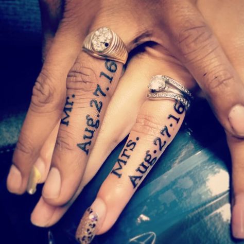 Hopeful Tattoos, Dr Tattoo, Marriage Tattoos, Him And Her Tattoos, Husband Tattoo, Couple Tattoos Unique Meaningful, Wife Tattoo, Best Couple Tattoos, Cute Matching Tattoos