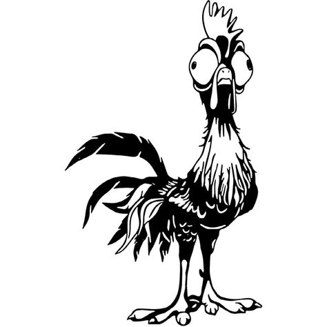 Hei Hei Tattoo, Moana Chicken, Hei Hei Moana, Disney Quizzes, Vinyl Creations, Disney Clipart, Cricket Ideas, Circuit Ideas, Decal Ideas