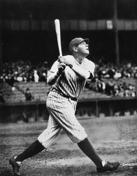 Babe Ruth. The Sultan of Swat was born in Baltimore, Md., on Feb. 6, 1895. He went on to hit 714 home runs, win seven World Series, and become the widely considered greatest baseball player of all time. Ruth Wallpaper, Baseball Pictures, Yankee Stadium, Sports Hero, Yankees Baseball, Babe Ruth, Ny Yankees, Baseball Games, Sports Stars