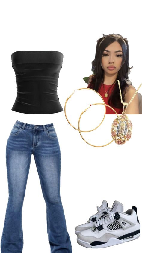 𝐋𝐚𝐭𝐢𝐧𝐚 𝐬𝐜𝐡𝐨𝐨𝐥 𝐟𝐢𝐭❤️ Latina Outfits School Sweatpants, Mexican Outfit Ideas For School, Latina Aesthetic Outfit Baddie, Baddie Latina Outfits For School, Copy And Paste Latina Fits, Baddie Outfits For School Latina, Latina Vibes Outfit, Outfit Ideas For School Latina, Latina Clothes Style