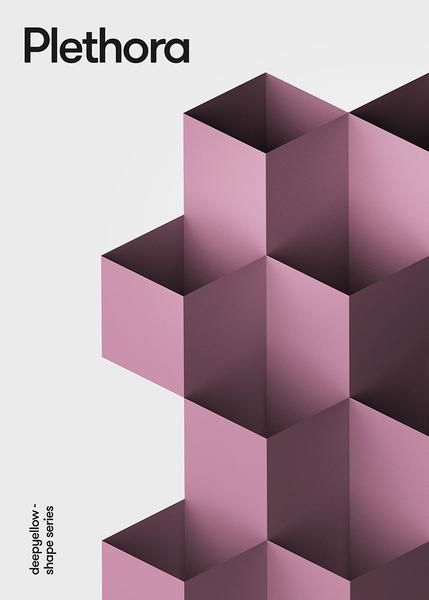 Geometric Poster Design : By Deep Yellow - Cuba Gallery Easy Pencil Drawing, Geometric Poster Design, 브로셔 디자인, Graphisches Design, Geometric Poster, Plakat Design, 카드 디자인, Cube Design, Poster Design Inspiration