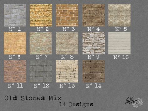 Sims 4 Stone Wallpaper, Ts4 Cc Exterior Wall, Sims 4 Cc Cottage Walls, Exterior Walls Sims 4 Cc, Sims 4 Stone Wall, Sims 4 Stone Floor, Sims 4 Exterior Walls, Sims 4 Cc Stone Floor, Sims 4 Stone Wall Cc