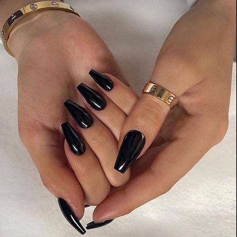 Nails Design For Fall, Coffin Nails Designs Summer, Coffin Nails Ombre, Blue Coffin Nails, Black Acrylic Nails, Short Coffin Nails, Stiletto Nails Designs, Coffin Nails Long, Coffin Nails Designs