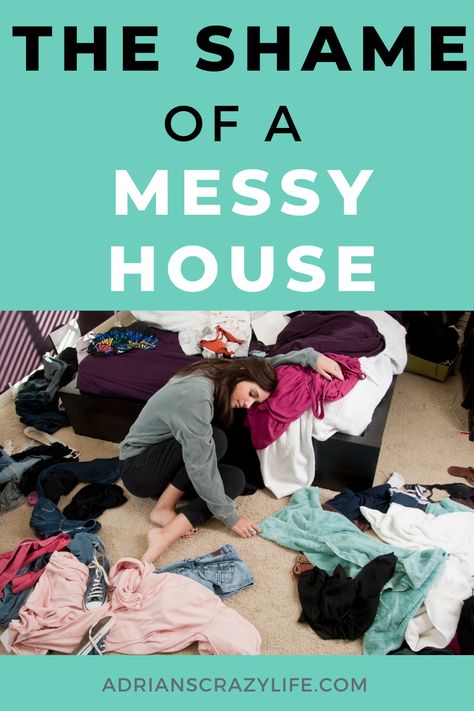 It's all too common to feel ashamed when your house is a mess... but no one should have to feel that way! Women are so hard on each other. We need to normalize having imperfect homes because we're imperfect people. Come check it out and learn how to feel comfortable in your own home, mess and all! The Worst Feelings, Imperfect People, Messy People, Minimalism Challenge, House Is A Mess, Clutter Solutions, Organizing Products, Lifestyle Hacks, Messy House