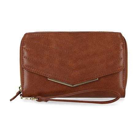 This Mundi women's expandable wallet has a stylish and functional design that's perfect for your everyday needs. Made from pebbled faux leather with a detachable strap, this rectangular wallet has multiple compartments, 8 card slots, a snap closure, a pen loop and 6'' wristlet.Wallet Type: Zip Around WalletFeatures: Rfid Blocking, ExpandableCard Capacity: 12 SlotsClosure Type: SnapPockets: 1 Id Window, 1 Back Zip Pocket, 1 Inside Slip Pocket, 1 Outside Slip Pocket, 1 Checkbook HolderMetal Color: Checkbook Wallet, Wristlet Wallet, Small Accessories, Functional Design, Handbag Accessories, Snap Closure, Card Slots, Zip Pockets, Women Handbags