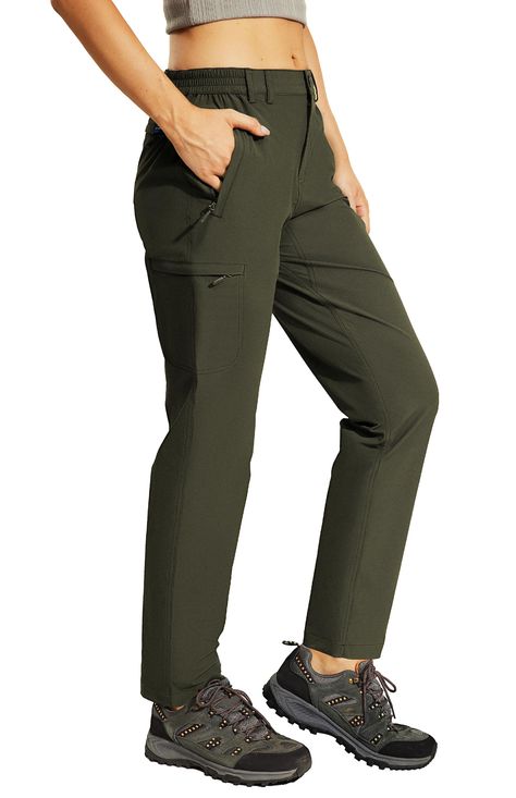 PRICES MAY VARY. 88% Nylon, 12% Spandex Imported Haimont Water Resistant Pants for Women are Perfect for hiking, climbing, mountaineering, backpacking, camping and daily wear Fast Dry Hiking Pants: Haimont women travel hiking pants are made of 88% nylon and 12% spandex, quick drying, ripstop, and lightweight. The fabric is treated with durable water repellent to resist rain and stains effectively. Flexible & Comfort: 4-Way stretchy performance delivers flexibility for dynamic activity. Gusseted Women’s Camping Clothes, Outdoorsy Style Fall, Hiking Style Women, Womens Hiking Pants, Hiking Joggers, Family Conversation Starters, Hiking Cargo Pants, Family Conversation, Colorado Trip