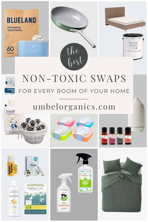 If you’re looking to reduce exposure to harmful toxins in your home, follow these simple swaps to detox your home. From the kitchen to the living room to the bathroom, we have easy solutions to make your home a healthier place for you and your family. By making small swaps today, you’ll be on your way to living a more natural and toxin-free life. Clean Home Products, How To Make Your House Smell Good Naturally, Detoxing Your Home, Removing Toxins From Home, Non Toxic Alternatives, Non Toxic Living Tips, Clean Non Toxic Living, Living Clean Lifestyle, Non Toxic Kitchen Swaps