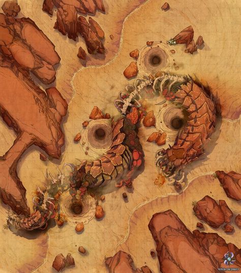 https://www.patreon.com/drmapzo #dnd #map #dungeonsanddragons #battlemap #fantasy #dungeon #desert #worm #sandworm #sand #dunes #dune #darksun #greyhawk #dragonlance #5e #5eart #5emap #environment #adventure #magic #outdoors #wilderness #plains #forgottenrealms #roll20 #fantasygrounds #gameart #art #tabletop #rpg #pathfinder #heroclix #encounter #grid #miniatures #cartography West Map, Desert Map, Fantasy Dungeon, Goblin Art, Dnd World Map, Battle Map, Fantasy World Map, Scifi Fantasy Art, Dungeons And Dragons Classes