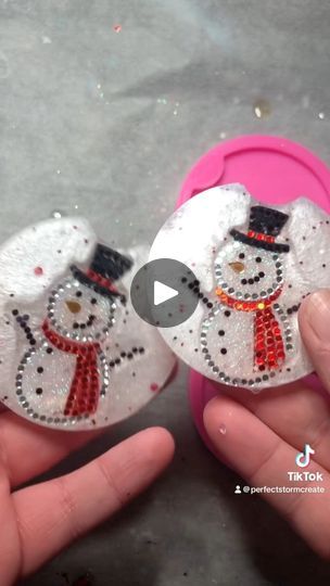 2.3K views · 32 reactions | Snowman Resin Car Coasters! #resin #snowman #resinpour #carcoasters #resinart #winter #christmas #resinartwork #resincraft #handmade #crafty #crafting #crafter #crafts #craftersgonnacraft #craftersofinstagram | Hannah Adkins | Brenda Lee · Rockin' Around The Christmas Tree Christmas Resin Coasters, Resin Car Coasters, Coasters Resin, Brenda Lee, Resin Pour, Resin Artwork, Car Coasters, Resin Crafts, Winter Christmas