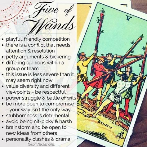 Enchanted Destiny: Embracing the Enchantment of Your Future| #tarot #psychic #love #tarotcards #magic #tarotreadersofinstagram #tarotreader #tarotreading 5 Of Wands Tarot Meaning, Five Of Wands Tarot Meaning, Tarot Secrets, 5 Of Wands, Tarot Advice, Tarot 101, Tarot Wands, Five Of Wands, Biddy Tarot