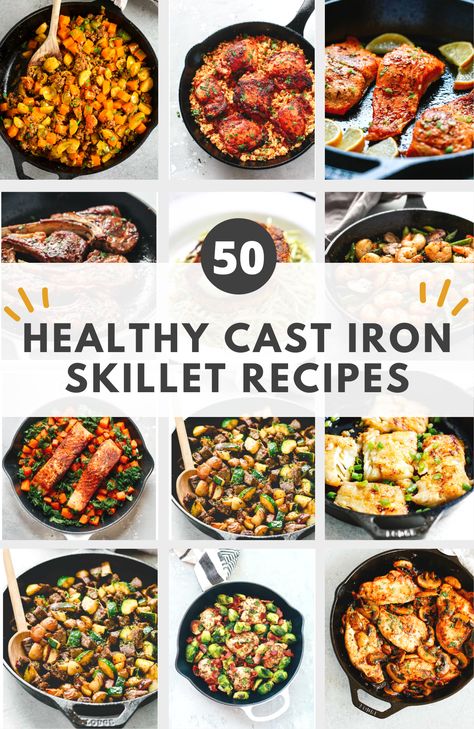 Cast Iron Skillet Recipes Healthy, Skillet Recipes Healthy, Healthy Cast Iron Skillet Recipes, Cast Iron Recipes Dinner, Healthy Skillet Meals, Cast Iron Skillet Recipes Dinner, Cast Iron Skillet Cooking, Sweet Potato Skillet, Iron Skillet Recipes