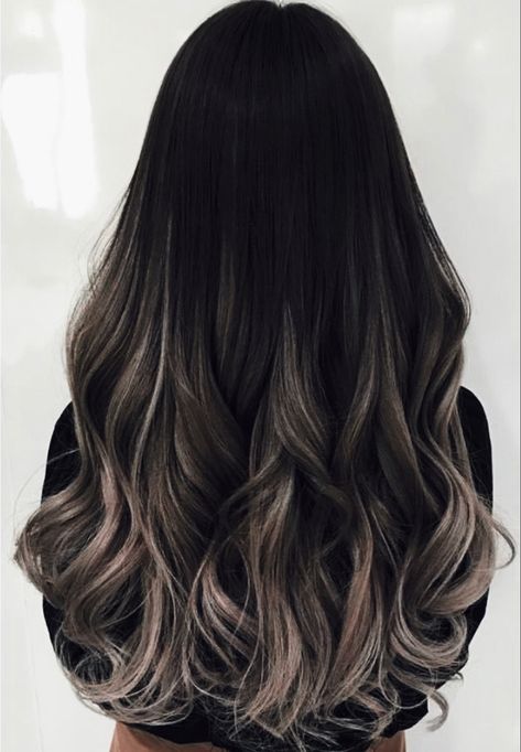 Black Hair Balayage, Hair Length Chart, Hair Color Underneath, Ash Hair Color, Ombre Hair Blonde, Brunette Hair With Highlights, Hair Color Crazy, Long Hair Color, Brown Hair Balayage