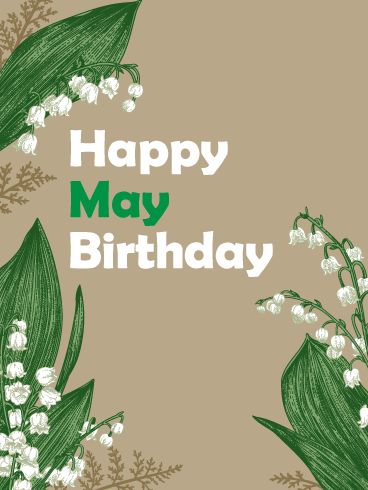 While the lily of the valley isn’t the most popular flower, it’s special to everyone with a May birthday, since it’s their birth flower. Show that special someone how much you appreciate them on their big day with this custom birthday card. Just as people born in May are known for their kindness, the lily of the valley is representative of sweetness, making this the perfect pick. January Birthday Image, February Birthday Quotes, Birthday Verses, Lilies Of The Valley, Special Birthday Cards, Happy Birthday Art, Birthday Reminder, Beautiful Birthday Cards, Unique Birthday Cards