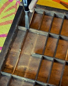 Letterpress Tray, Printer Drawer, Printer Tray, Letterpress Drawer, Toy Stores, Printers Drawer, Crate Diy, Modern Art Movements, Printers Tray