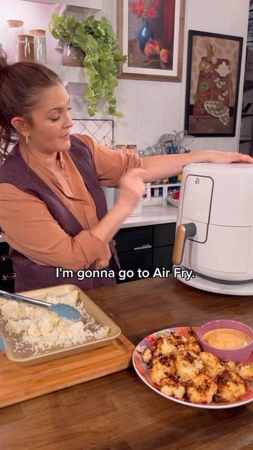 Beautiful Air Fryer Recipes, Drew Barrymore Air Fryer Recipes, Drew Barrymore Air Fryer, Beautiful Air Fryer, Beautiful By Drew Barrymore, Walmart Groceries, 50 Challenge, Deep Fryer Recipes, Coconut Cauliflower