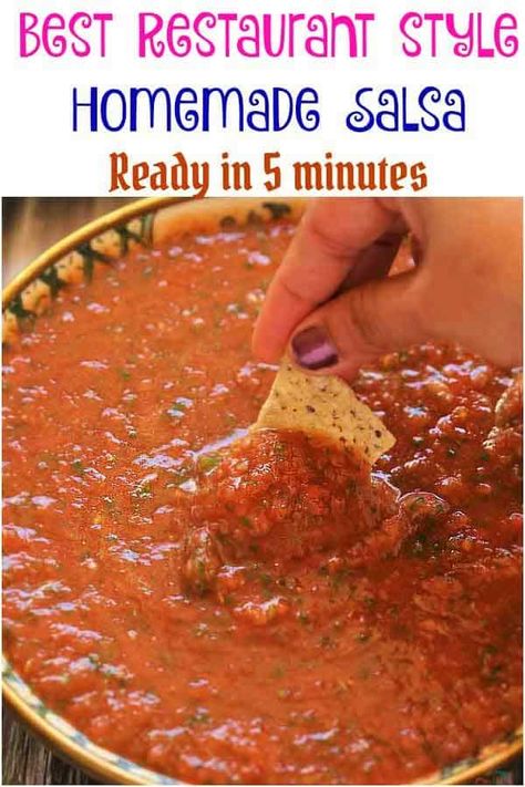 Texas Salsa Recipe, Homemade Mexican Salsa, Salsa Homemade, Mexican Food Restaurant, Best Salsa, Mexican Salsa Recipes, Salsa Salsa, Chips Dip, Easy Salsa Recipe