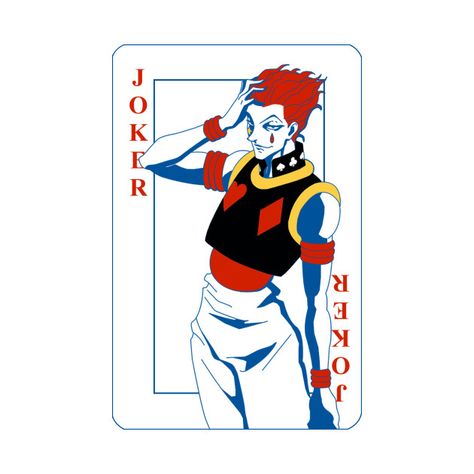 Hisoka Joker Card (transparent) - Hunter X Hunter Hisoka - T-Shirt | TeePublic Hisoka Cards, Hunter X Hunter Hisoka, Hxh Characters, Joker Card, Anime Sticker, Anime Journal, Card Drawing, Anime Wall, Hunter Anime