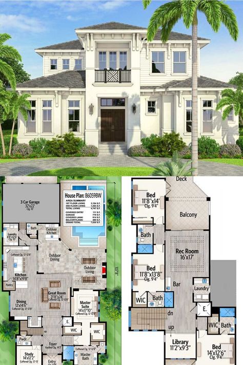 Two Story House With Pool, House Second Floor Design, House Exterior Blueprints, House Layout Plans 4 Bedroom 2 Story Bloxburg, Sims 4 House Plans Mansion, Beach House Mansion Floor Plans, Costal House Layouts, 5 Bedroom Mansion Floor Plans, Luxury Two Story House Plans