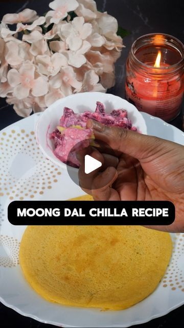 Dietician Kajal Aggarwal ✨Clinical Dietician ✨PCOD Expert. on Instagram: "Here’s how you can make a delicious and healthy **Moong Dal Chilla**:

1. **Soak Moong Dal**: Soak 1 cup of yellow moong dal in water for 2-3 hours.
2. **Blend into Batter**: Drain the soaked dal and blend it with a little water to form a smooth batter and add 1 tsp salt in it.
3. **Add Spices**: add green chilli and ginger.
4. **Add Veggies**: Optionally, add finely chopped onions, green chilies, coriander, and grated carrots to the batter.
5. **Heat the Pan**: Heat a non-stick pan and lightly grease it with oil.
6. **Spread Batter**: Pour a ladle of batter and spread it evenly like a pancake.
7. **Cook**: Cook on medium flame until golden brown on both sides.
8. **Serve**: Serve hot with chutney or yogurt!

Perfect Dal Chilla, Moong Dal Chilla, Moong Dal, Green Chilli, Non Stick Pan, Green Chilies, Chopped Onions, Golden Brown, Chutney