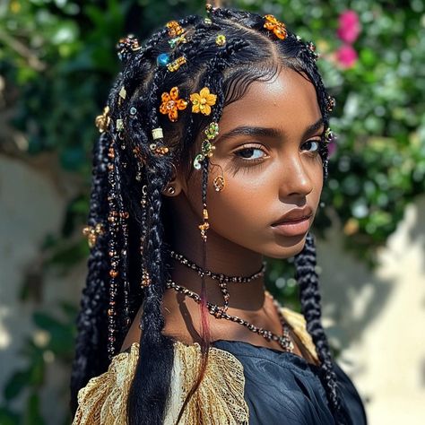 Braids with Beads: 20 Awesome Styles for a Unique Look - Hair Guru Beads For Hair Braids, Jellyfish Hair Braids, Beads On Braids, Hairstyles With Beads For Black Women, Hair Beads Hairstyles, How To Put Beads In Hair Braids, Beaded Hairstyles, Box Braids Beads, Under Braids