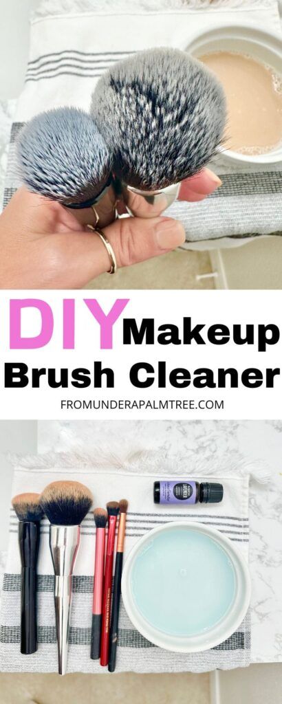 Diy Makeup Brush Cleaner Recipes, Makeup Brush Cleaner Homemade, Diy Brush Cleaner, Makeup Brushes Cleaner, Dirty Makeup, Diy Makeup Brush Cleaner, Facial Recipe, Diy Makeup Brush, Cleaner Recipes