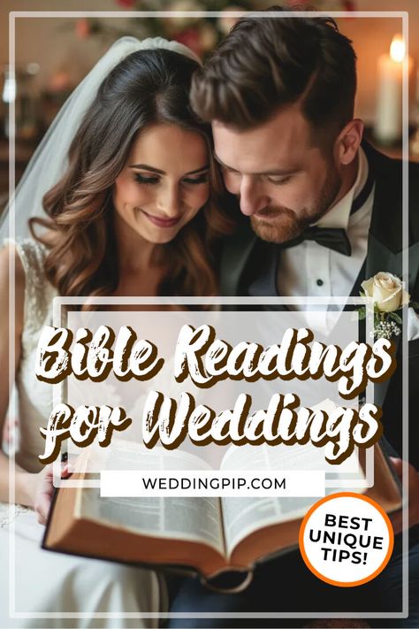 Discover unique Bible readings for weddings that stand out from the crowd! 💖 Explore rare verses and make your ceremony special! 📖✨ Scripture For Wedding Ceremony, Wedding Readings Religious, Scripture Readings For Weddings, Wedding Readings Bible, Wedding Scripture Readings, Bible Verses For Wedding Ceremony, Readings For Wedding Ceremony, Wedding Bible Readings, Readings For Weddings