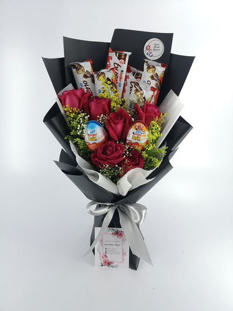 Send beautiful bouquet of chocolates & fresh flowers. Same Day FREE delivery Ipoh Area. Chocolate Flower Gifts. Best gifts for chocolate lover. Delivery gifts for all occasions. | Ipoh online Florist | Fresh Flowers & Gift Shop | Flowers Delivery Ipoh | Ipohfreshflower.com A Bouquet Of Chocolates, Flowers Bouquet With Chocolate, Bouquet Of Gifts, Flower And Chocolate Bouquets, Flowers And Chocolate Gift, Chocolate Bouquet Ideas, Bouquet Diy Gift, Chocolate Flowers Bouquet, Chocolate Delivery