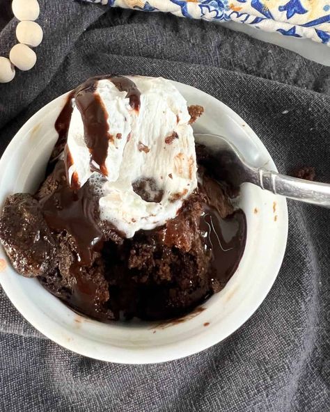 Air Fryer Chocolate Cake, Chocolate Cake For One, Cake For One Recipe, Recipe Diaries, Mini Chocolate Cake, Mini Cake Recipe, Small Oven, Air Fryers, Chocolate Cake Recipe