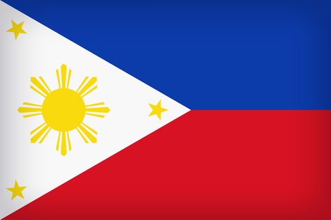 Philippines Large Flag. Bendera Philippines, Filipina Flag, Logo Philippines, Philippine Flag Wallpaper, Basketball Live Wallpaper, Asian Flags, Philippine Travel, Emilio Aguinaldo, Filipino Flag