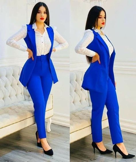 Stylish Business Outfits, Career Outfits, 2piece Outfits, Corporate Dress, Chic Dress Classy, Blazer Outfits For Women, African Print Dress Ankara, Cute Work Outfits, African Fashion Traditional