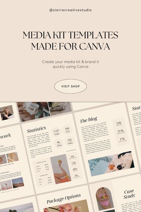 Introducing the LEMONADE MEDIA KIT TEMPLATE for photographers and lifestyle influencers! This new collection of 12 fully editable pages for Canva is carefully designed to help influencers, photographers, bloggers, and content creators. With this template, you can effortlessly present vital information to brands in a comprehensible and professional manner. Media Kit Design, Media Kit Template, Media Kit, Content Creators, Print Templates, Canva Template, Creative Studio, Lemonade, New Collection