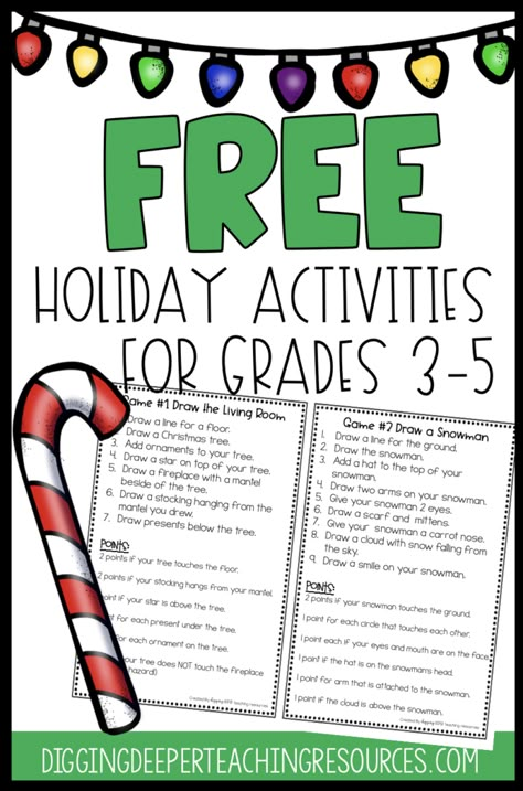 Christmas Problem Solving Activities, Grinch Math Activities 4th Grade, 5th Grade Holiday Party Ideas, 3rd Grade Christmas Activities, Third Grade Christmas, Christmas Activities For School, Christmas Reading Activities, Worksheets For 3rd Grade, Christmas Elementary