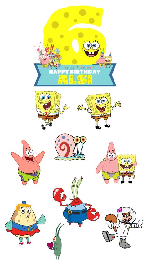 Spongebob Birthday Topper Birthday Topper, Mr Krabs, Spongebob Birthday, Birthday Printables, Spongebob Squarepants, Cake Topper, Cake Toppers, Cake, Birthday