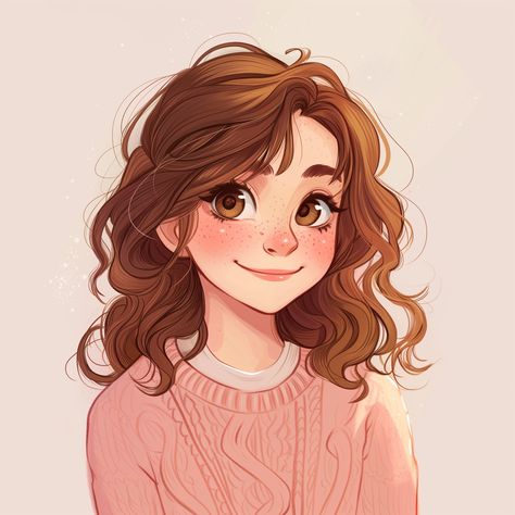 ✨🎨Charming Illustrations with Exclusive Midjourney Prompts: Click the Link in my Profile🌐🔗 심플한 그림, Watercolor Art Diy, Disney Princess Artwork, Girl With Brown Hair, Nail Art Disney, Illustration Art Drawing, Girly Art Illustrations, Illustration Girl, Dreamy Art