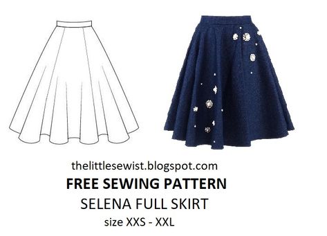 Free sewing pattern: 6 paneled full circle skirt pattern – Tiana's Closet Full Circle Skirt Pattern, Flared Skirt Pattern, Paper To Print, Pola Rok, Circle Skirt Pattern, Skirt Pattern Free, Dress Patterns Free, Save The Earth, Free Sewing Pattern