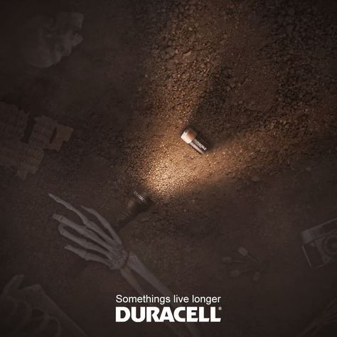 This ad is one of the most important ads I've made recently, it's an ad for Duracell batteries, we tried to explain the idea that the battery lasts as long as possible. Text on picture : Somethings live longer By creating a general feeling that everything around the lamp is already dead and rotten and that the battery is still working. It was distinguished from the "Best Ads on TV" site with a distinctive mark for the best creative projects Duracell Ads, Copy Ads, Creative Advertising Photography, Ads Creative Advertising Ideas, Ad Of The World, Tv Advertising, Ads Of The World, Creative Advertising Design, Best Ads