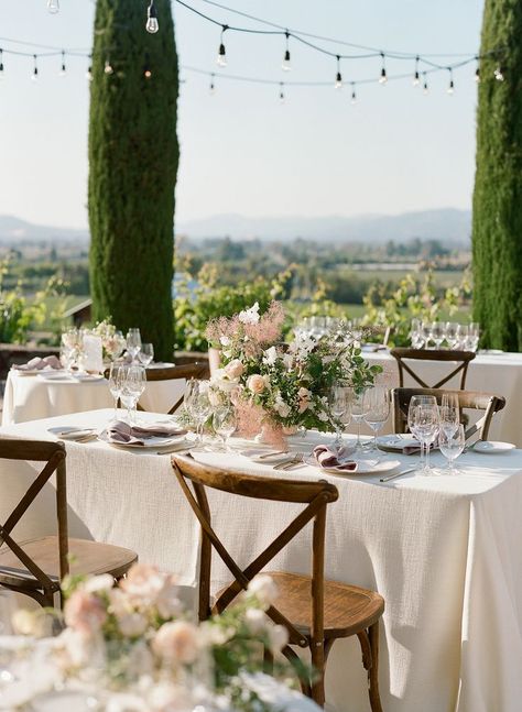 Unique Wedding Vendors, Wedding Vendors Booth, Tuscany Inspired Wedding, Tuscan Wedding Theme, Napa Wedding Venues, Hawthorn Flower, Blush And White Wedding, Tuscany Wedding Venue, White Weddings Reception