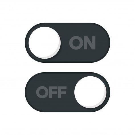 On and off icon switch button | Premium Vector #Freepik #vector #button #app #power #switch Off Icon, On And Off Switch, Light Logo, On Off Button, Folder Icon, Sports Graphic Design, Toggle Switch, Instagram Editing, Girls Illustration