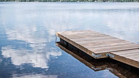 The average cost to build a dock is about $15,000 for a professionally-built permanent dock that measures about 500 square feet. But, if you DIY a floating dock, you’ll only spend about $1,000. There’s no doubt you’ll save a lot of money doing this project yourself, but in general the price of a dock varies greatly depending on style, material, and size. Build A Dock, Diy Dock, Building A Dock, Floating Docks, Floating Dock, Cost To Build, Lots Of Money, How To Build, Kayaking