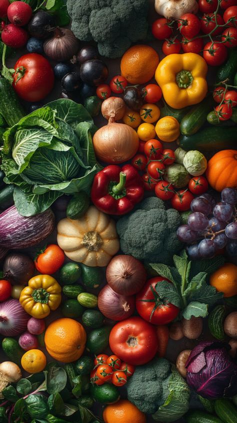 Vision Board Vegetables, Fresh Fruit And Vegetables, Variety Of Vegetables, Pretty Vegetables, Pictures Of Vegetables, Fresh Vegetables Aesthetic, Farm Moodboard, Vegetable Photos, Veggie Photography