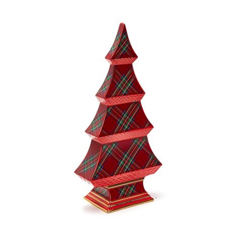 Tartan Traditions Christmas Tree Tartan Christmas Decorations, Chinoiserie Christmas Tree, Tartan Christmas Tree, Tartan Plaid Christmas, Pink Chinoiserie, Christmas Tree Silhouette, Chinoiserie Christmas, Plaid Christmas Decor, Preppy Christmas